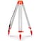 Saysurey Aluminum Survey Tripod Heavy Duty Construction Tripod Stand Laser Level Tripod with 5/8"-11 Thread Flat Head Quick Clamp Transit Tripod for Automatic Optical Level, Built in Strap