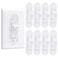 Wall Switch Guard, Childproof Light Switch Cover Guard   Toggle Style   Light Switch Protection   Lock Toggle Switch in On or Off Position   8 Pack, Clear