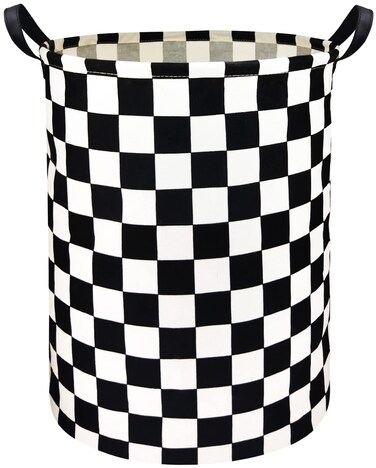 HIYAGON Boys Laundry Basket hamper Kids Storage Basket Car Toy Organizer Bins for Room Decor,Gift Basket for Bedroom(Racing Flag)