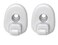 JSP Manufacturing Aftermarket 2005-2012 Jeep Liberty &amp; 2008-2012 Dodge Nitro Sun Visor Clip Replacement Retainer Replaces OEM Part Numbers RC142079 1AR26BD1-AA 1AR26BD1 1AR26BD1AA (Made in USA) (2)
