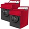 BlueStars 2PCS Washing Machine Covers For Top-load and Front-load Washer/Dryer - Premium Outdoor Protection For Most Washer Dryer Cover - W29&rdquo;x D28&rdquo;x H43&rdquo; (Red)
