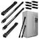 6 Pcs Extendable Furniture Appliances Rollers, Mover Tools with 24 Roller Brake Equipment for Heavy Washing Dryer Machine Refrigerator for Mobile Wheels Strong Base Stand Hold Up to 660 lb Black