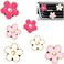 Frienda 6 Pcs Daisy Flower Air Vent Clip Daisy Flower Car Air Vent Clips Air Freshener Outlet Clip Car Air Conditioning Clip Charm Decor(3 cm, 3.3 cm,Red, Pink, White)