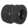 (2-Pack) 16x6.50-8 Tires - 4PR Durable Tubeless, Replacement Lawn Tractor Tires with Deep Ribbed Treads, Rim Not Included