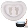 Inflatable Pool Foot Bath Basin, Foot Soaking Bath Basin Pool Foot Wash Basin for Above Ground Swimming Pools, Swimming Pool Clean Feet, Home Spa Treatment(Size:with Footprint Print)