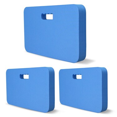 Gardzen 3-Pack Extra Thick Garden Kneeling Pad - for Gardening, Baby Bath, Yoga, Pilates, Exercise, 18"x11"x1.5", Blue