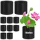 UCandy Lily Plant Pots for Pond, Durable Water Lily Pond Plant Pots,Planting Bags for Pond Plants in Black Fabric, Floating Plant Containers for Growing Water Lilies, Potatoes (Black -10pack)