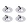 ccHuDE 4 Pcs 5.3cm Finger Cymbals Finger Hand Symbols Instrument Finger Musical Instrument Rhythm Beats Percussion Instrument Belly Dance Finger Bells for Dancer Party Silver