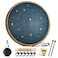 HOPWELL Steel Tongue Drum - 14 Inch 15 Note Tongue Drum - Hand Pan Drum with Music Book, Handpan Drum Mallets and Carry Bag, D Major (Navy Blue)