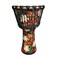 TAOSKNE 8.5inch Djembe West African Style Tambourine, Congo, Goat Skin Drum Head, Professional Sound Quality，Hand Drum, Special Holiday Gift. (Colorful leaves)