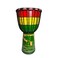 TAOSKNE Djembe Drum,Bongo Congo,African Drum,10 inch professional hand drum - Not Made In China(Rainbow elephant)