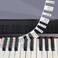 Removable Piano Keyboard Note Labels for 61 Key Full Size Silicone Reusable No Need Stickers Piano Keyboard Lables for Beginners Comes with Box(Black)