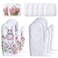 12 Pieces Blank Sublimation Oven Mitts Set Include Blank Sublimation Heat Resistance Oven Gloves and Blank Sublimation Pot Holders for DIY Kitchen Dining Room Accessories