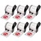 BETCKEY - Black/Red on White Continuous Labels Replace for Brother DK-2251 (2-3/7&quot; x 50&#39;), Use with Brother QL-800, QL-810W, QL-820NWB Printers [6 Rolls]