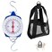 Yogayet Mechanical Hanging Scales 440lb/200kg, Calf Sling and Hanging Weight Scale 2 in 1 Kit, Weighing Sling for Calves Lambs Goats Newborn Livestock Dogs, High Accuracy Spring Dial Weight Scale