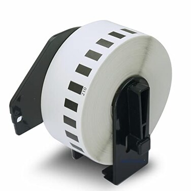 BETCKEY - Compatible with Brother DK-2210 (1-1/7&quot; x 100&#39;, Removable) Continuous Length Paper Labels, Compatible for Brother Desktop Label Printers [1 Roll Continuous Labels, Removable]