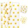 Whaline 100 Sheet Boho Sunshine Tissue Paper Yellow Sun Gift Wrapping Paper First Trip Around The Sun Theme DIY Craft Art Paper for Summer Holiday Party Birthday Decor Supplies, 13.8 x 19.7 Inch
