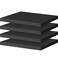 ToLanbbt Polyurethane Foam Sheets, 4P 16 x 12 x 1 Inch Cuttable Tool Box Case Foam Inserts Paddings, Black Cushion Foam Packing Pads for Case Toolbox Game Box Craft Camera Storage