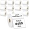 Kingtac (8400 Labels/12 Rolls) 3" x 2" Direct Thermal Label (76mm x 51mm) Multipurpose Shipping Address Mailing Barcodes Labels Compatible for Zebra 2844 &amp; Rollo Desktop Label Printer