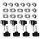 DEDC 8 Pack Hardtop Quick Removal Fastener Thumb Screws and Nuts, 8pcs Tie Down D-Rings Anchors Replacement for 1995-2017 JK YJ TJ JKU Sports Sahara Freedom Rubicon X &amp; Unlimited (8 Packs Screw Set)