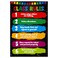 D24TIME Classroom Rules Poster-16.5" x 11.2" Class Rules Poster Educational Posters for Classroom Decorations Elementary Preschool Middle High School Back to School Decorations Teacher Supplies