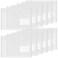 Songaa Clear Plastic Envelopes with Snap Closure - 12Pcs A5 Size Clear Plastic Folders for Documents, Waterproof Clear File Folders Plastic for Back to School Supplies, Document Organizer for Office