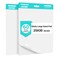 SHARBDA Sticky Easel Pad, 25 in x 30 in,Flip Chart Paper,Sticky Chart Paper for Teachers, Large Self-Stick Easel Paper,Super Sticky &amp; Bleed-Resistant,30 Sheets/Pad,2 Pads