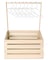 Suzile Wooden Baby Shower Crate Closet, Wood Hamper New Baby Gift Basket with Handle Gender Reveal Storage Box Personalized Baby Gifts for Pregnancy New Parent(Wood Color,Classic)