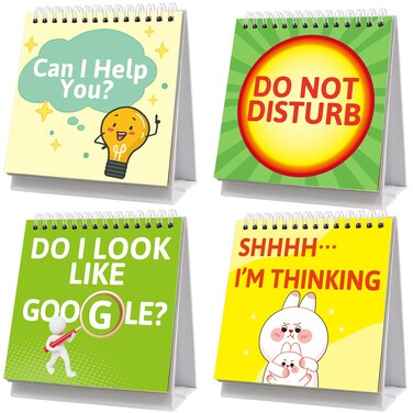 Funny Desk Signs 30 Cute Flip Over Messages for Office Supplies Desk Accessories