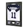 Mstrse Jersey Frame Display Case, Jersey Shadow Box,Jersey Frame with Tempered Glass,Mat and Hanger for Baseball Basketball Football Soccer Sport Shirt,Black