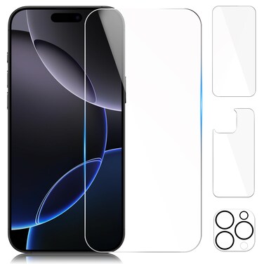 Beeyoka [3 Pack] Screen Protector for iPhone 16 Pro Max, iPhone 16 Pro Max Front and Back Screen Protector,Camera Protector Anti-Fingerprint for iPhone 16 Pro Max (6.9 inch)