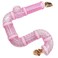 Hamster Tunnel Tube Toy Pet DIY Assorted Toy Transparent Adventure Pipe Playground Excercise Set for Mouse Hamster and Other Small Animals (Pink)