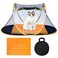 Cat Tent Outdoor with Mat, Portable Outdoor Cat Enclosures Suitable for Bearded Dragon, Dogs and Small Animals, Foldable Pet Tent with Carry Bag Cat and Mat (Orange+Mat)