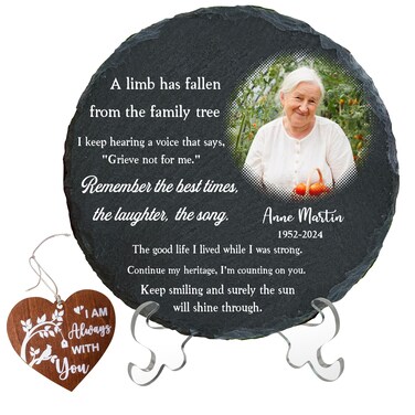 8'' Memorial Garden Stone Cardinal A Limb Has Fallen Nana Dada Dad Mom Passed Away Sympathy Keepsake Loved One Husband Son Sister Father Mother in Law Condolence Idea Gift Home Garden Decor HS8-8