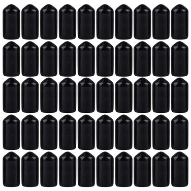 AUEAR, 100 Pack 10 mm Airbrush Caps Jar Cover for Olive Oil Liquor Bottle Black