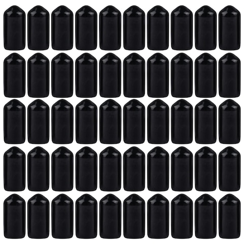 AUEAR, 100 Pack 10 mm Airbrush Caps Jar Cover for Olive Oil Liquor Bottle Black