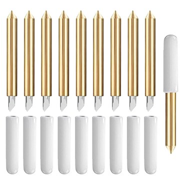 10PCS Premium Fine Point Blade Compatible with Maker/Maker 3 Cutting Machines, Niantime Replacement Cutting Blades Compatible with Explore Air/Air 2/Explore Air 3, (Premium Fine Point Blades)