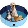 AMGSH Dog Whelping Box, Foldable Birthing Pool for Dogs, Whelping Pool for Puppies, Poartable Plastic Swimming Pool &amp; Bath Tub for Dogs, Blue (Blue, 31.5&rdquo; Dia. &times; 7.9&rdquo; H (80cm &times; 20cm))