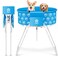 Tmkit Dog Bathtub for Dogs, Elevated Professional Dog Bath Tub for Pet Bathing Shower and Grooming, Portable Foldable with Safety Lock Pets Washing Station for Small, Medium, Large Pet Dog Cats