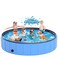 97x16'' Large Foldable Dog Pool Kiddie Pool Thickened, Collapsible Pet Bathing Tub for Large Dogs - Portable Outdoor Swimming Pool for Pets and Dogs