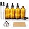 4 Pack, 4 oz Dropper Bottles with 2pcs Glass Pipettes(1ml) - Essential Oils Bottles for Health, Personal Care &amp; Beauty - 120ml Thick Dark Amber Glass Tincture Bottles with Eye Droppers, Leakproof