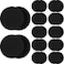 Wettarn 24 Pcs Core Sliders for Training Abdominal Exercise Gliding Discs Dual Sided Training Sliders Disc Fitness Sliders Exercise Gear for Gym Floors Training Abdominal Core Strength(Black)
