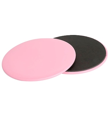 Exercise Core Sliders, 2 Pcs Pink 6.7 Inch Workout Slider for Yoga, Push-up and Sports (Pink)