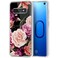 sidande Case for Galaxy S10 Case (Not Fit S10 5G), Samsung S10 Case for Girls Women, Shockproof Clear Soft Flexible TPU Slim Phone Protective Case Cover for Samsung Galaxy S10 6.1 inch (Purple Flower)