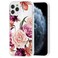 sidande Case for iPhone 11 Pro Max Case 2019 for Girls Women, Shockproof Clear Floral Soft Flexible TPU Slim Phone Protective Case Cover for iPhone 11 Pro Max 6.5 inch (Purple Flower)