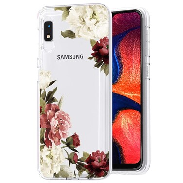 Zoeirc Case for Galaxy A10E Case, for Samsung A10E Phone Case Clear Case for Girls Women, Soft TPU Shockproof Protective Transparent Phone Case Cover for Samsung Galaxy A10E (Blossom Flower)