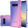 Gufuwo Case for Samsung Note 8, Galaxy Note 8 Cute Case Girls Women, Gradient Slim Anti Scratch Soft Clear TPU Phone Case Cover Shockproof Case for Samsung Galaxy Note 8 (Blue/Pink)