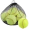 Tebery 6 Pack Yellow Sports Practice Softballs, 12-Inch Official Size and Weight Slowpitch, Unmarked &amp; Leather Covered Training Ball for Games, Practice and Training (Yellow)