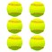Rarapop 6 Pack Sports Fastpitch Softballs, Official Size and Weight Practice Softball, Unmarked &amp; Leather Covered Training Ball for Games, Practice and Training(Yellow, 12 Inch)