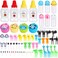 50 Pcs Kids Bento Box Accessories Including Food Picks Mini Condiment Bottles Ketchup Squeeze Bottles, Mini Soy Sauce Container with Funnel for Kids School Bento Camping Office Accessories (Animal)